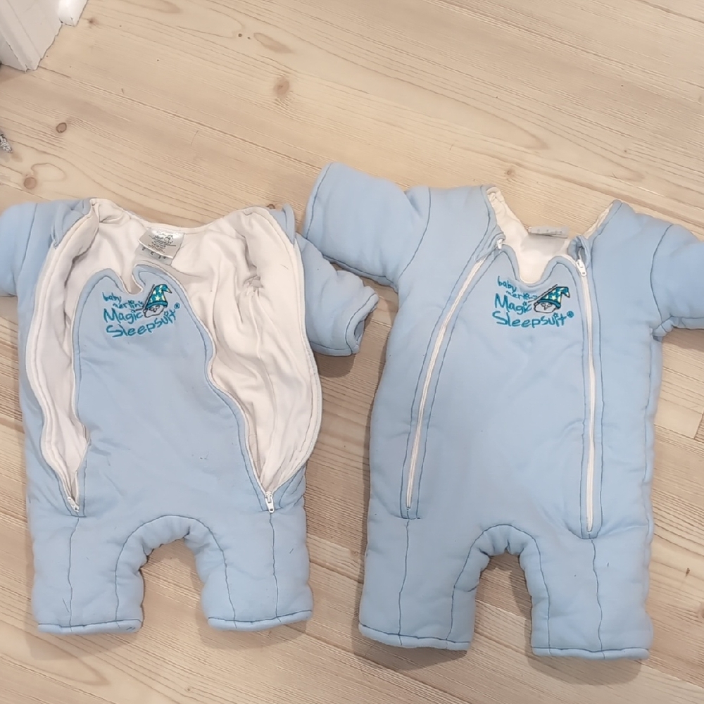 Magic Blue Baby Sleepsuit